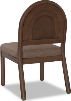 Astor Wheat Bread/Claystone Arc Back Chair (Set of 2) - Ornate Home