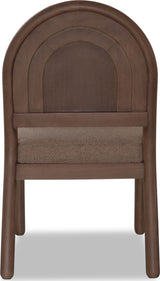 Astor Wheat Bread/Claystone Arc Back Chair (Set of 2) - Ornate Home