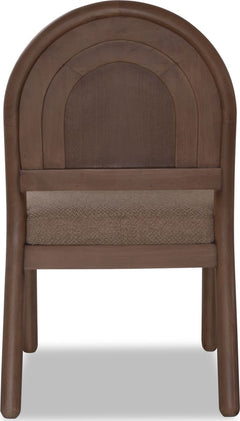 Astor Wheat Bread/Claystone Arc Back Chair (Set of 2) - Ornate Home