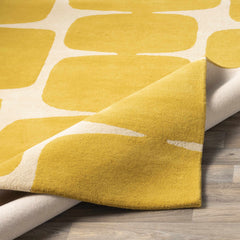 Astor Yellow Modern Wool Rug - Clearance - Ornate Home