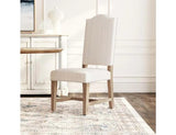 Astoria Beige Upholstered Dining Chair (Set of 2) - Ornate Home