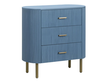 Astoria Blue Three-Drawer Chest - Ornate Home