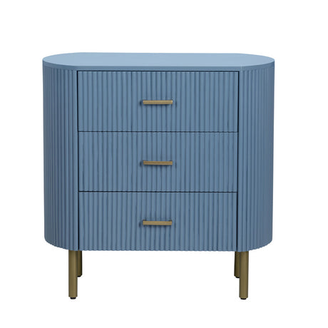 Astoria Blue Three-Drawer Chest - Ornate Home