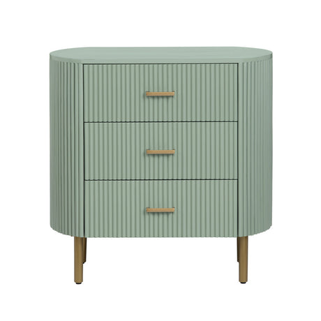 Astoria Green Three-Drawer Chest - Ornate Home