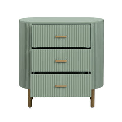 Astoria Green Three-Drawer Chest - Ornate Home