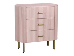 Astoria Pink Three-Drawer Chest - Ornate Home
