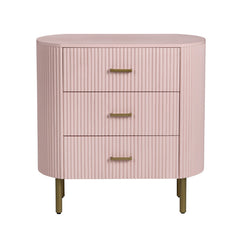 Astoria Pink Three-Drawer Chest - Ornate Home