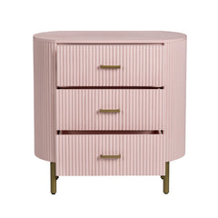 Astoria Pink Three-Drawer Chest - Ornate Home