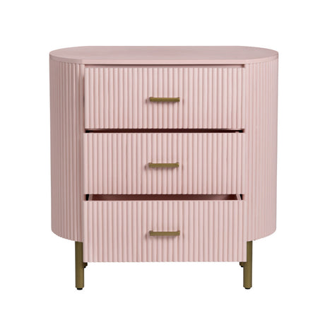 Astoria Pink Three-Drawer Chest - Ornate Home