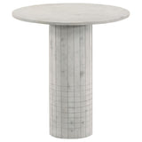 Astoria White 2-piece Marble Coffee and End Table Set - Ornate Home