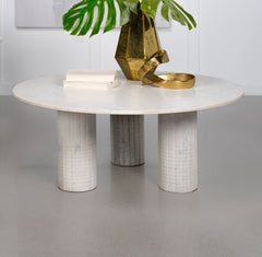 Astoria White Coffee Table - Ornate Home