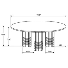 Astoria White Coffee Table - Ornate Home