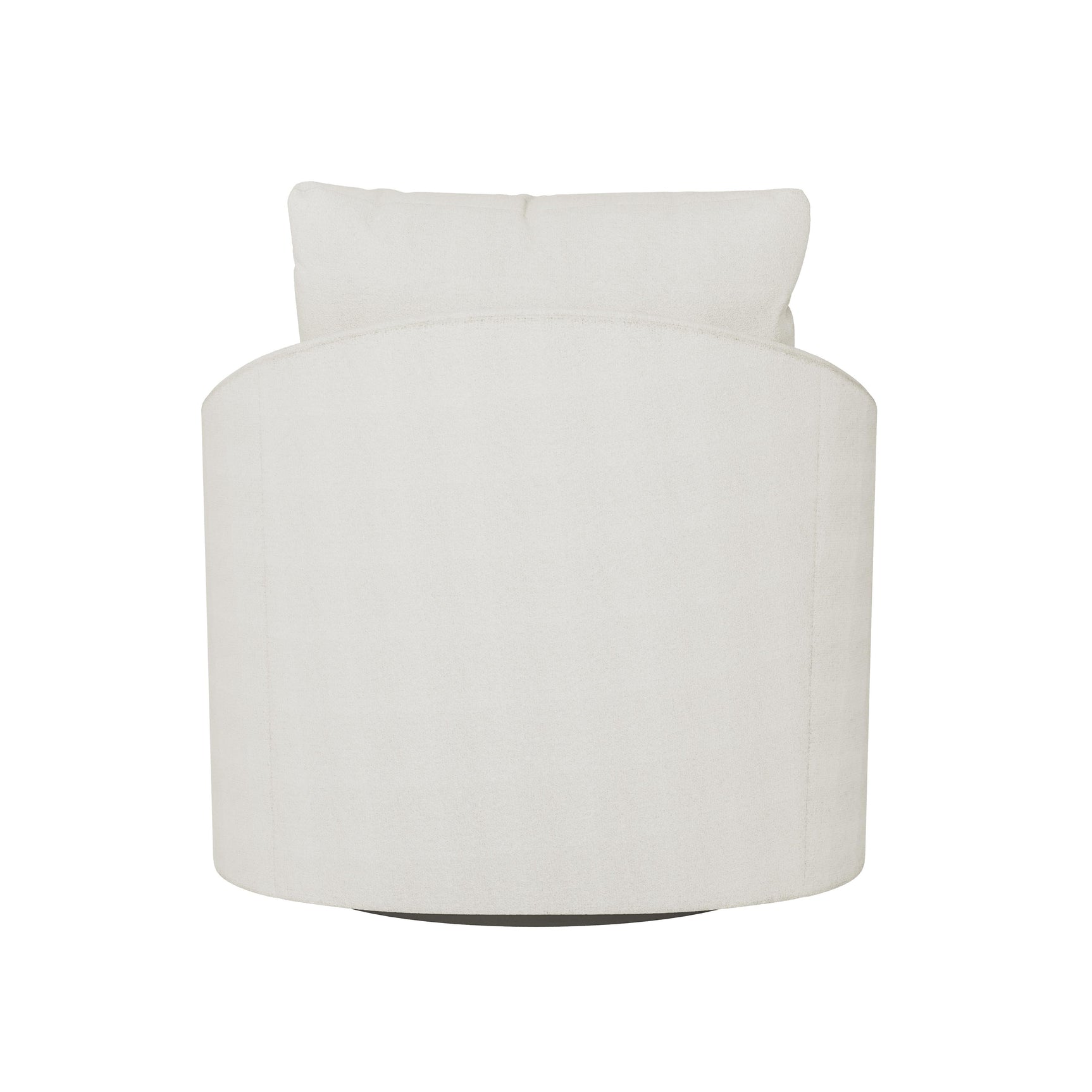 Astoria White/Cream Fabric Swivel Chair - Ornate Home