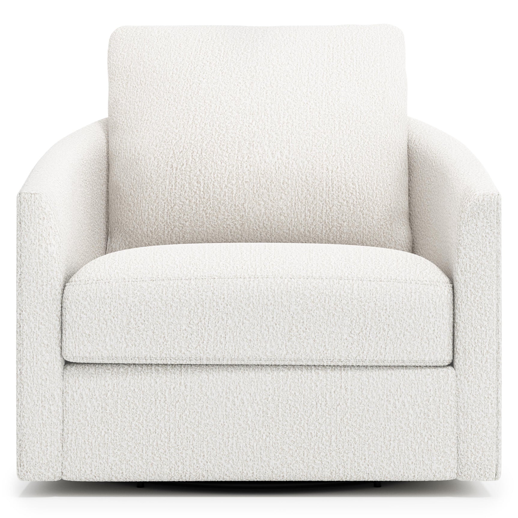 Astoria White/Cream Fabric Swivel Chair - Ornate Home