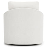 Astoria White/Cream Fabric Swivel Chair - Ornate Home