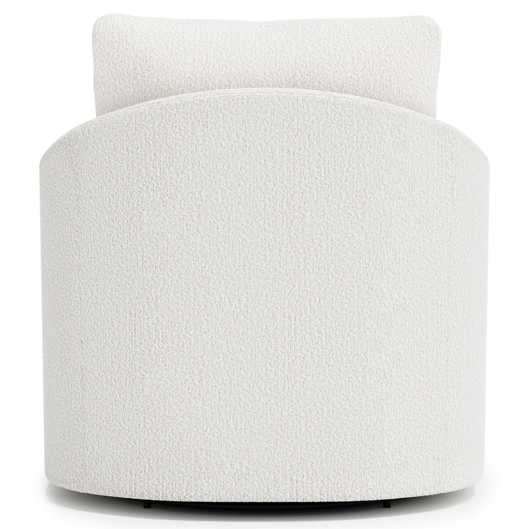 Astoria White/Cream Fabric Swivel Chair - Ornate Home