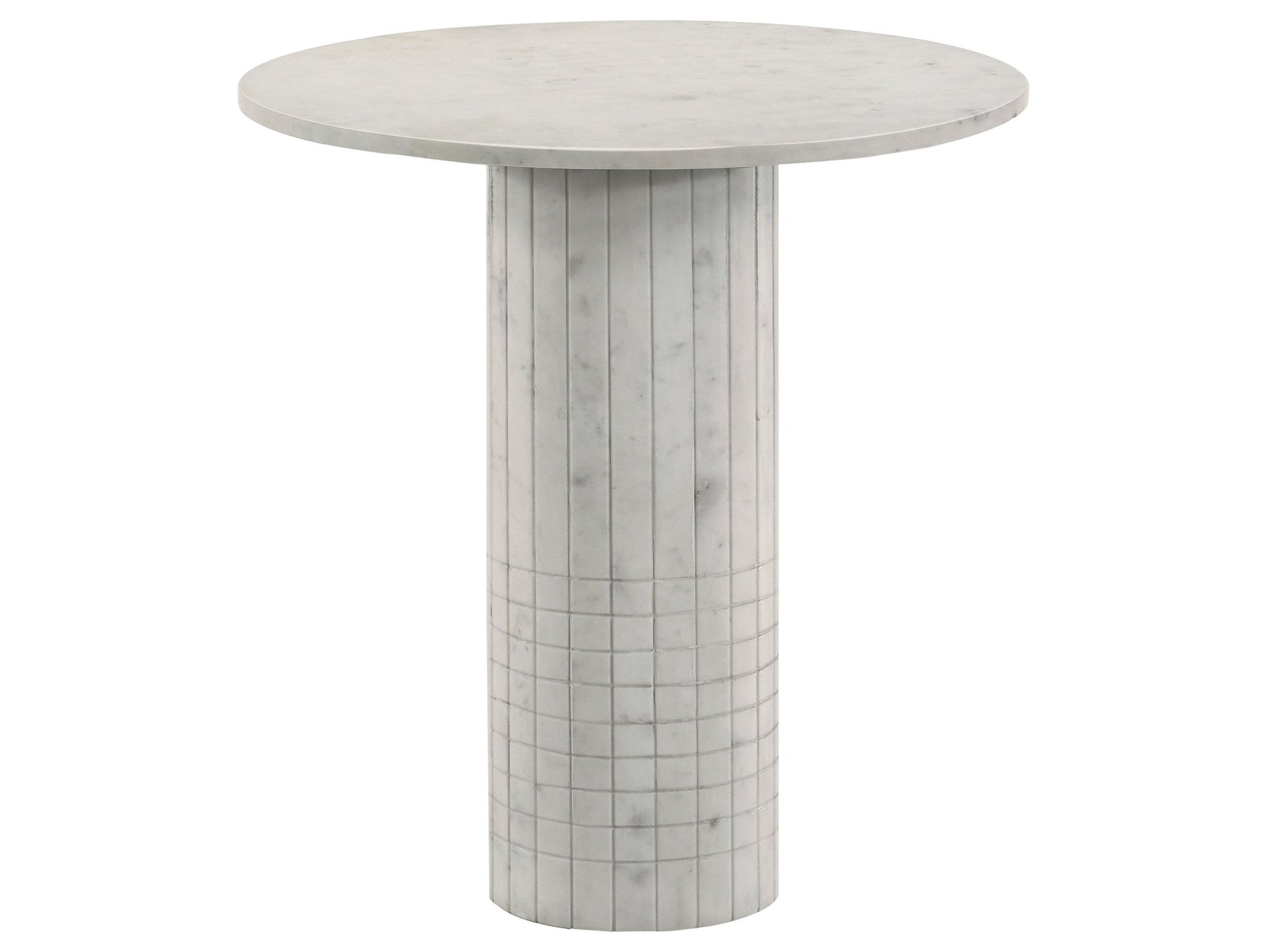 Astoria White End Table - Ornate Home