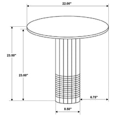 Astoria White End Table - Ornate Home