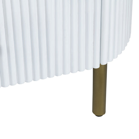 Astoria White Three-Drawer Chest - Ornate Home