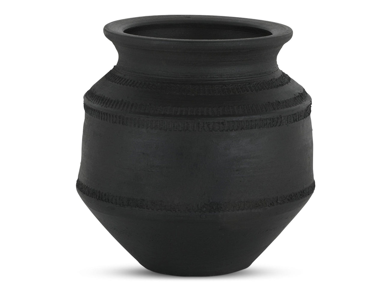 Astra Black Terracotta Vessel - Ornate Home