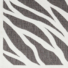 Astra Zebra Print Black Outdoor Rug - Clearance - Ornate Home