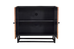 Astral Plains Reclaimed Grey 2 Door Accent Cabinet - Ornate Home