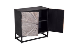Astral Plains Reclaimed Grey 2 Door Accent Cabinet - Ornate Home