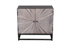 Astral Plains Reclaimed Grey 2 Door Accent Cabinet - Ornate Home