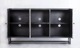 Astral Plains Reclaimed Grey 3 Door Accent Cabinet - Ornate Home