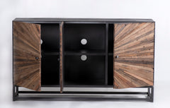 Astral Plains Reclaimed Natural 3 Door Accent Cabinet - Ornate Home