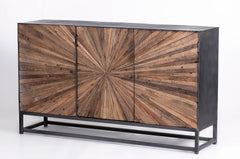 Astral Plains Reclaimed Natural 3 Door Accent Cabinet - Ornate Home