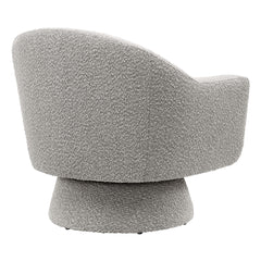 Astral Taupe Boucle Fabric Swivel Chair - Ornate Home