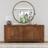 Astrid Brown 4 Door Buffet - Ornate Home