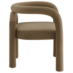 Astrid Camel Performance Velvet Dining Chair - Ornate Home
