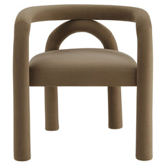 Astrid Camel Performance Velvet Dining Chair - Ornate Home