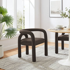 Astrid Cocoa Performance Velvet Dining Chair - Ornate Home