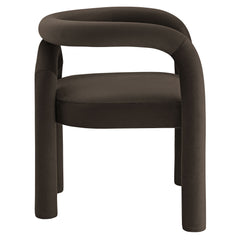 Astrid Cocoa Performance Velvet Dining Chair - Ornate Home