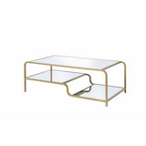 Astrid Gold & Mirror Coffee Table - Ornate Home