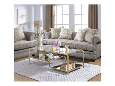 Astrid Gold & Mirror Coffee Table - Ornate Home