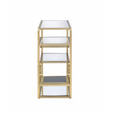 Astrid Gold & Mirror Sofa Table - Ornate Home