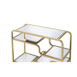 Astrid Gold & Mirror Sofa Table - Ornate Home