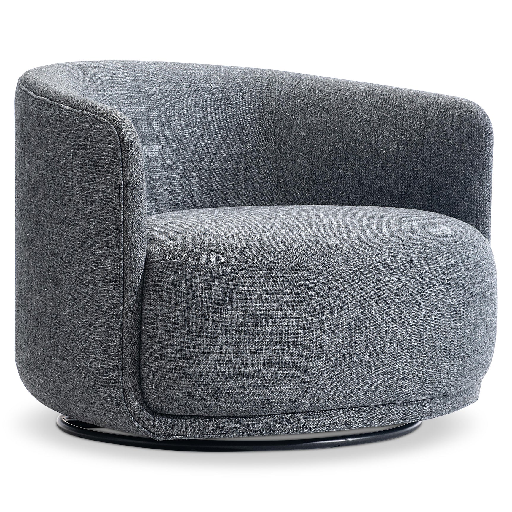 Astrid Gray Swivel Chair - Ornate Home