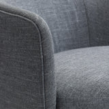 Astrid Gray Swivel Chair - Ornate Home