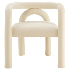 Astrid Porcelain Performance Velvet Dining Chair - Ornate Home