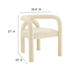 Astrid Porcelain Performance Velvet Dining Chair - Ornate Home