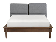 Astrid Walnut California King Platform Bed - Ornate Home