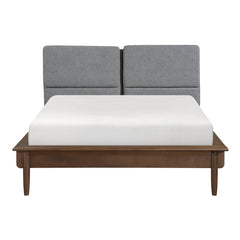 Astrid Walnut California King Platform Bed - Ornate Home