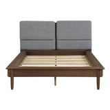 Astrid Walnut California King Platform Bed - Ornate Home
