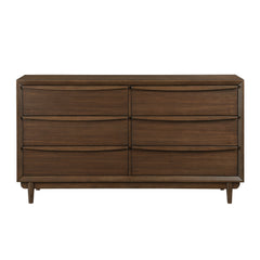 Astrid Walnut/Dark Gray 5-Piece Queen Bedroom Set - Ornate Home