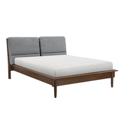 Astrid Walnut Eastern King Platform Bed - Ornate Home